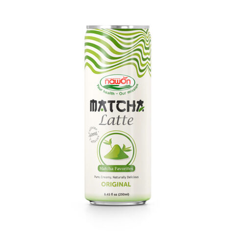 Latte Matcha au Lait de Noisette, Crémeux et Léger | Canette, 250ml (8.46 fl oz)