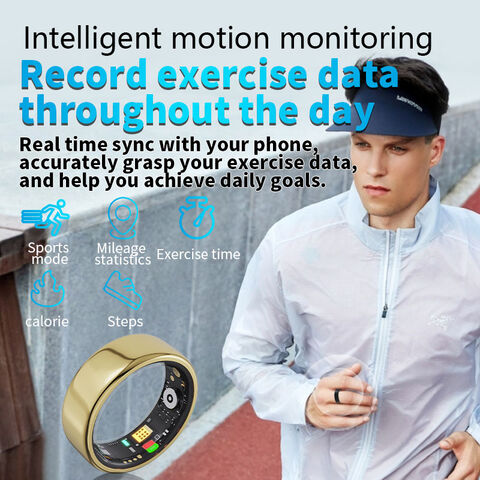 Moule privé CE ROHS FCC NYJ01 Bague intelligente étanche 5ATM Modes sportifs multiples Bague intelligente pour le sport