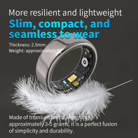 Moule privé CE ROHS FCC NYJ01 Bague intelligente étanche 5ATM Modes sportifs multiples Bague intelligente pour le sport