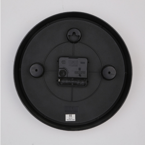 Reloj de pared grande de aluminio, metal, logotipo de nombre de empresa personalizado, reloj publicitario