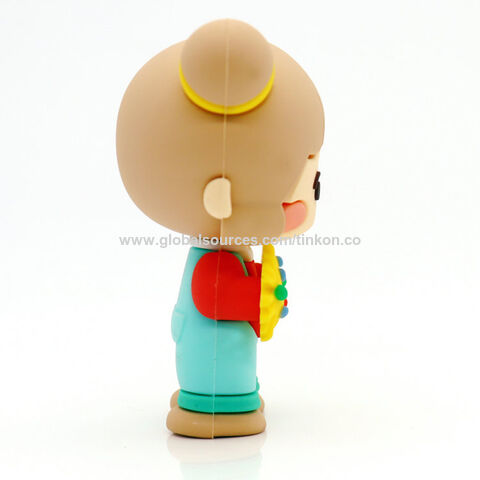 Figurines de filles d'anime mignonnes de dessin animé en caoutchouc PVC souple 3D personnalisées Figurines de filles d'anime en caoutchouc