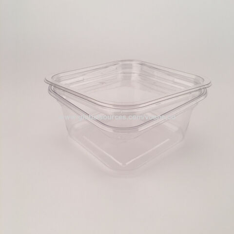 Fabricante Chino de Fiambreras Biodegradables de Plástico PET, Contenedores de Alimentos, Almacenamiento de Alimentos de 12oz