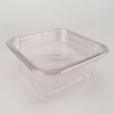 Fabricante Chino de Fiambreras Biodegradables de Plástico PET, Contenedores de Alimentos, Almacenamiento de Alimentos de 12oz