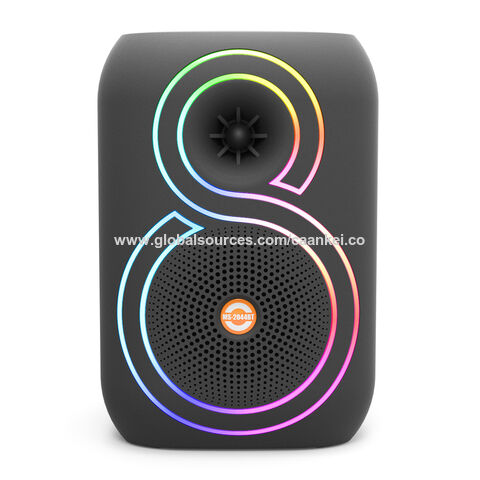 CAANKEI Altavoz Inalámbrico Bluetooth 5.3 con Luz LED RGB de 12W al por mayor para Fiestas en Casa, Altavoz de Enlace Dual TWS