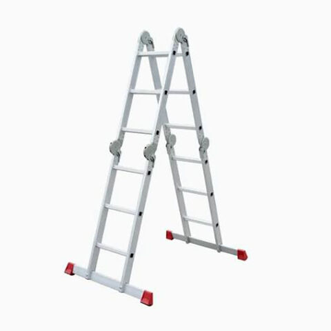 Escalera multifuncional 4*2 EN131, escalera plegable de aluminio para interiores de almacén