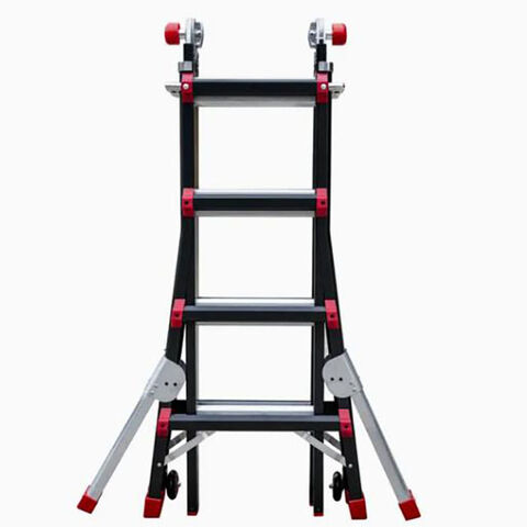 Escalera multifuncional 4*2 EN131, escalera plegable de aluminio para interiores de almacén
