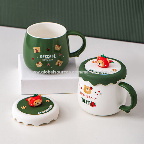 Canecas de Cerâmica Criativas com Diferentes Estilos e Alças de Pedra, Material Saudável, Xícara de Chá para Escritório, Casa, Chá, Leite, Café - Direto da Fábrica