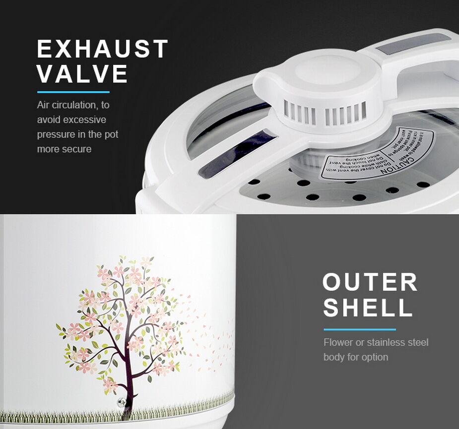 Buy China Wholesale Transparent Glass Lid Rice Cooker 1.8l, 10cups,non ...