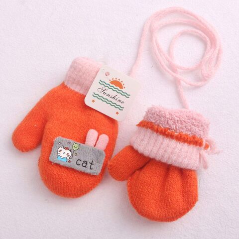 Kinder Winterhandschuhe mit Cartoon-Motiv, kältebeständig