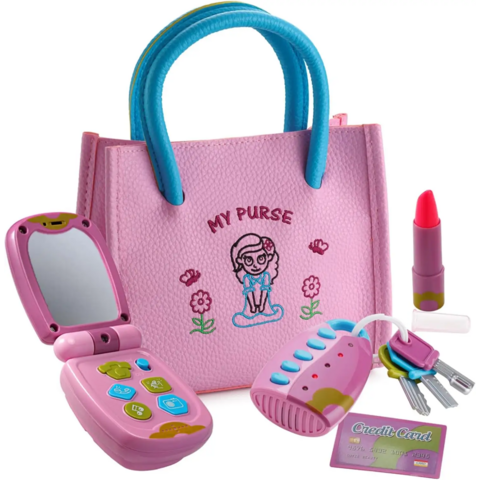 Ensemble de Maquillage Jouet pour Filles Princesse en Sac
