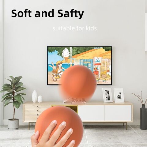 Balones de Baloncesto de Espuma Suave con Logo Personalizado, Balones de Entrenamiento Silenciosos para Niños