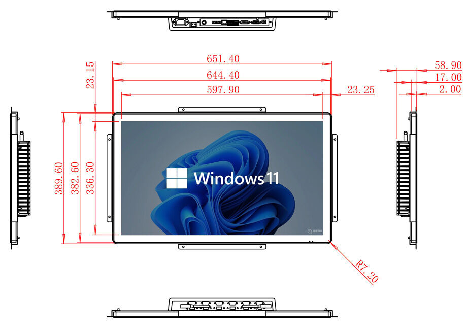 27 Polegadas Em Cm Monitor Compre Display Windows De 27 Polegadas Para Centros De Controle E ...