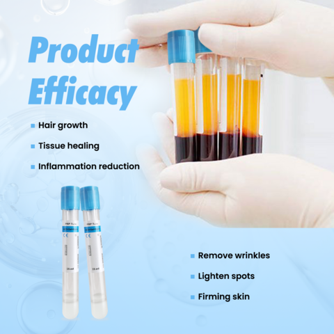 Tabung prp biotin gel acd steril medis 10ml 15ml dengan antikoagulan
