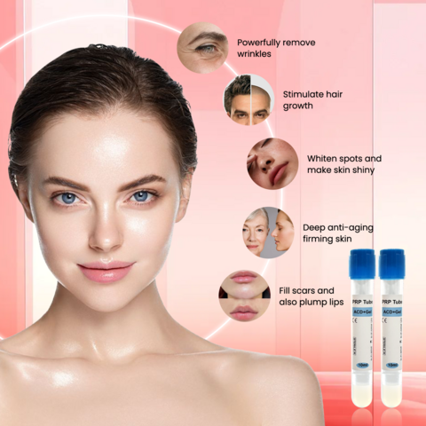 Tabung prp biotin gel acd steril medis 10ml 15ml dengan antikoagulan