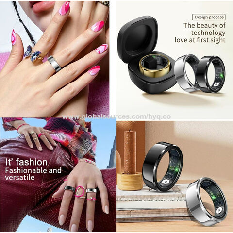 Bague Connectée OEM Personnalisée Électronique IA Numérique : Bague Intelligente de Sport pour Suivi du Sommeil, Fitness, Santé, Moniteur de Fréquence Cardiaque