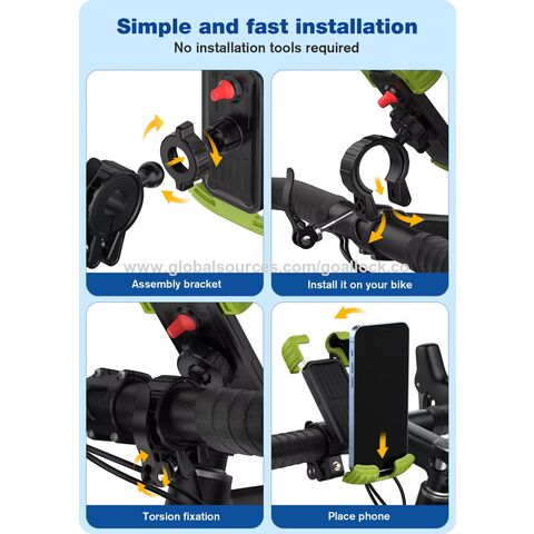 Support de téléphone de vélo/moto en ABS personnalisable de haute qualité ODM - Fabricant de supports de téléphone