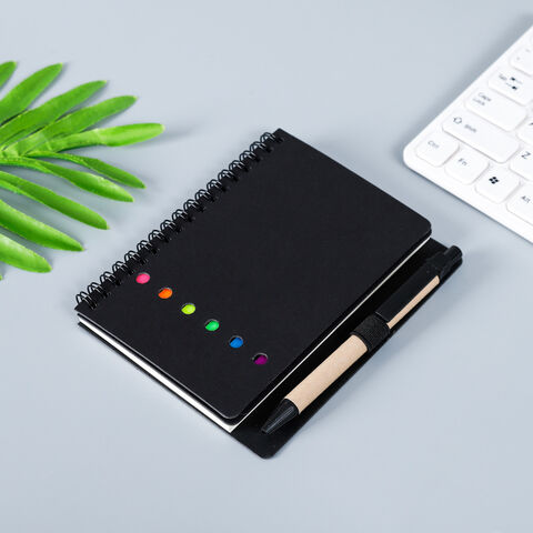 Benutzerdefinierte Notizblock-Stift-Set Spiralblöcke Pastell Haftnotizen Set Selbstklebende Haftnotizblöcke für Schüler