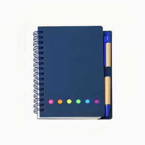 Benutzerdefinierte Notizblock-Stift-Set Spiralblöcke Pastell Haftnotizen Set Selbstklebende Haftnotizblöcke für Schüler