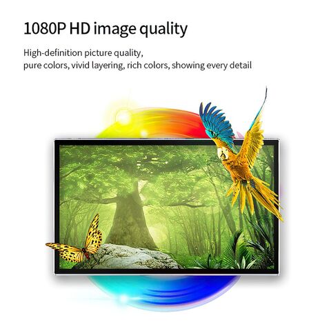 Layar LCD Ultra Tipis Dalam Ruangan, Pemasangan di Dinding, Android, Wifi, Pemasangan di Dinding, Kios Layar Sentuh Signage Digital LCD 4K untuk Menu