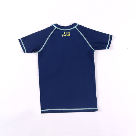 Maillot de Bain Enfant Personnalisé Anti-UV, T-Shirt de Natation Manches Courtes pour Garçons et Filles