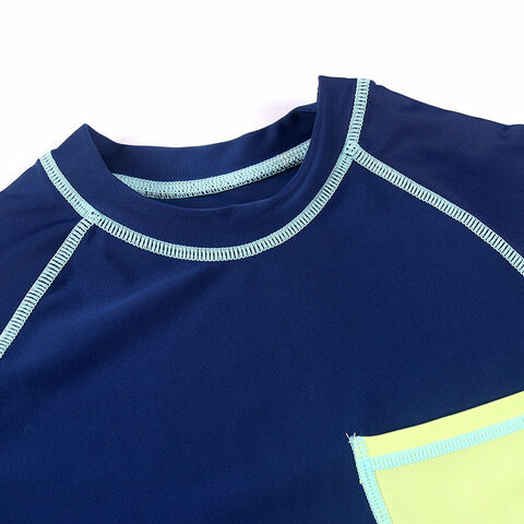 Maillot de Bain Enfant Personnalisé Anti-UV, T-Shirt de Natation Manches Courtes pour Garçons et Filles