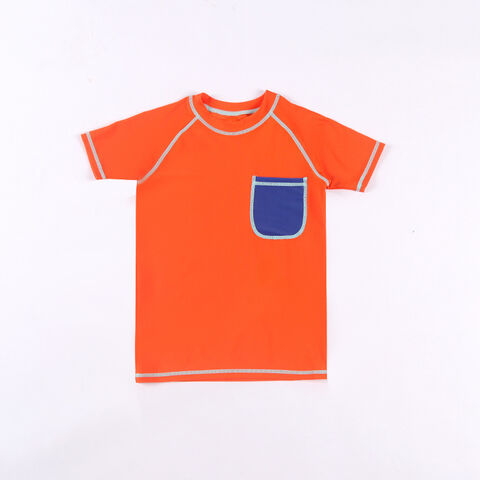 Maillot de Bain Enfant Personnalisé Anti-UV, T-Shirt de Natation Manches Courtes pour Garçons et Filles