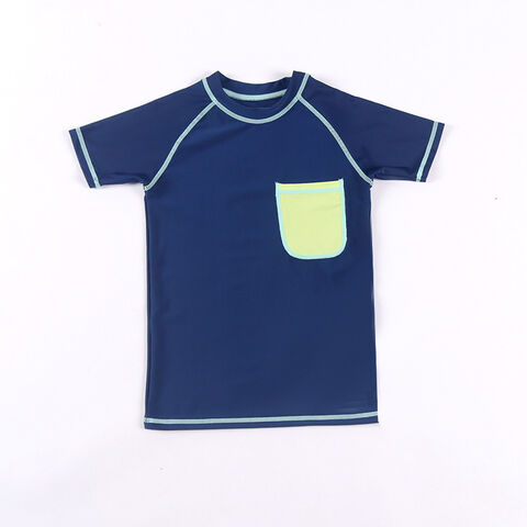 Maillot de Bain Enfant Personnalisé Anti-UV, T-Shirt de Natation Manches Courtes pour Garçons et Filles