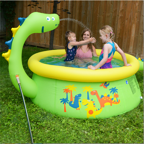Small Inflatable Pool Shark Splash Baby Pool 45