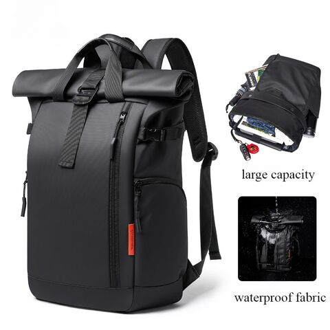 Mochila con Compartimento para Laptop de 15.6 Pulgadas, Mochila Expandible Impermeable Antirrobo para Hombres y Mujeres