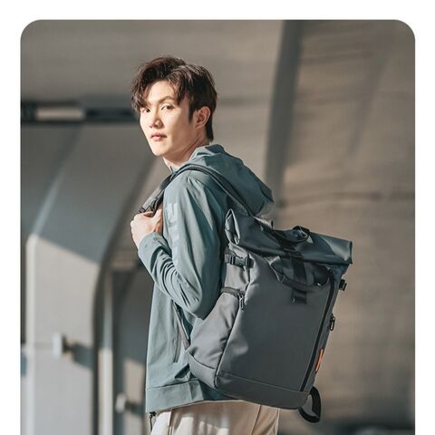 Mochila con Compartimento para Laptop de 15.6 Pulgadas, Mochila Expandible Impermeable Antirrobo para Hombres y Mujeres