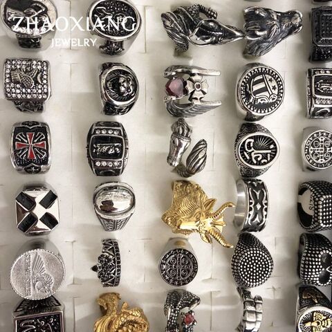Bijoux en Métal pour Hommes, Cadeaux Punk Mode, Vente