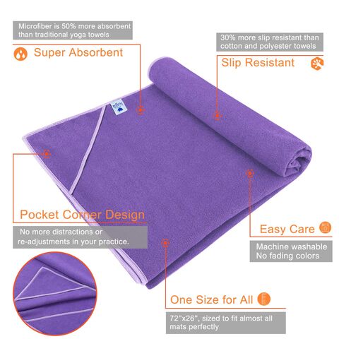 Toalla de Yoga Antideslizante Extra Gruesa de Alta Moda para Equipos de Fitness