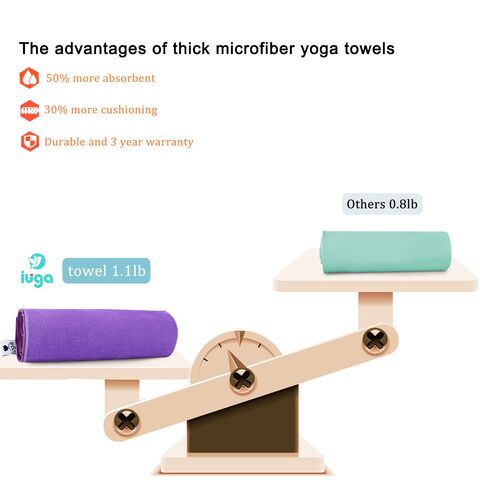 Toalla de Yoga Antideslizante Extra Gruesa de Alta Moda para Equipos de Fitness