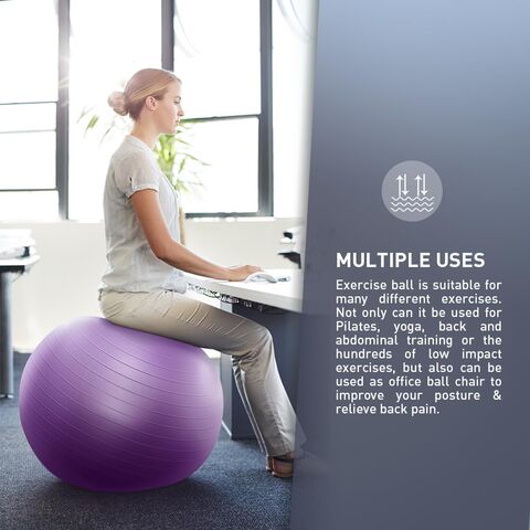 Ballon Suisse de Yoga et d'Équilibre pour Exercices de Fitness en Salle de Sport, Meilleures Ventes Amazon