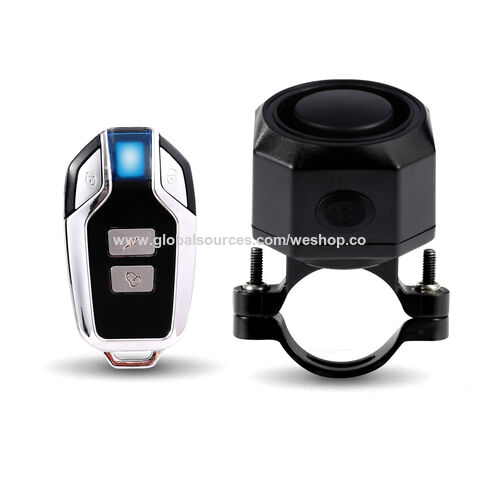 Sirènes, klaxons et boîtiers de sonnette Rechargeable USB 110dB Alarme de sécurité de véhicule sans fil forte Anti Vol Capteur de Vibration Porte Fenêtre
