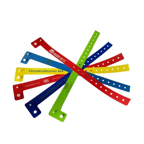 Individuelle Kunststoff-Armbänder für Event-Marketing und Werbegeschenke