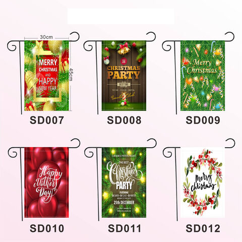 Bandera de Jardín Personalizable para Navidad, Primavera y Acción de Gracias - Éxito de Ventas en Amazon
