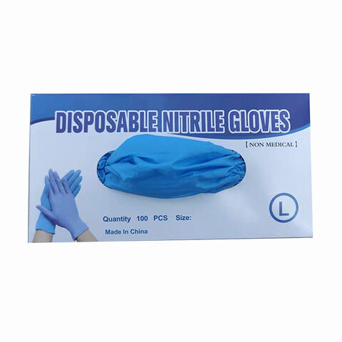 Guantes de nitrilo médicos desechables para examen al por mayor, empaquetados en caja, guantes quirúrgicos