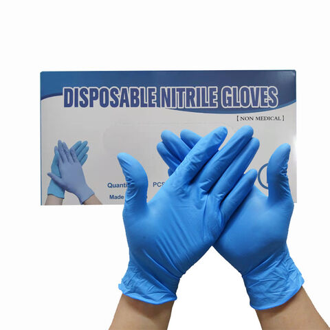 Guantes de nitrilo médicos desechables para examen al por mayor, empaquetados en caja, guantes quirúrgicos