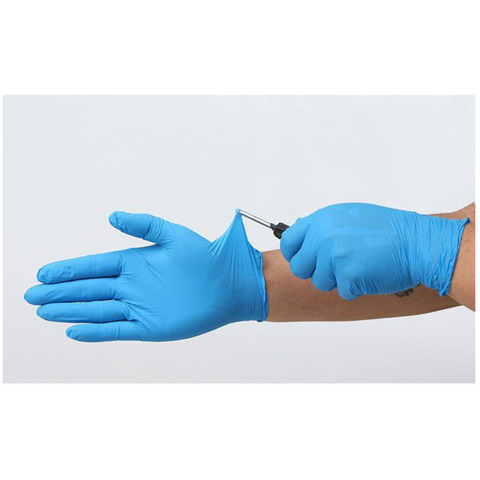 Guantes de nitrilo médicos desechables para examen al por mayor, empaquetados en caja, guantes quirúrgicos