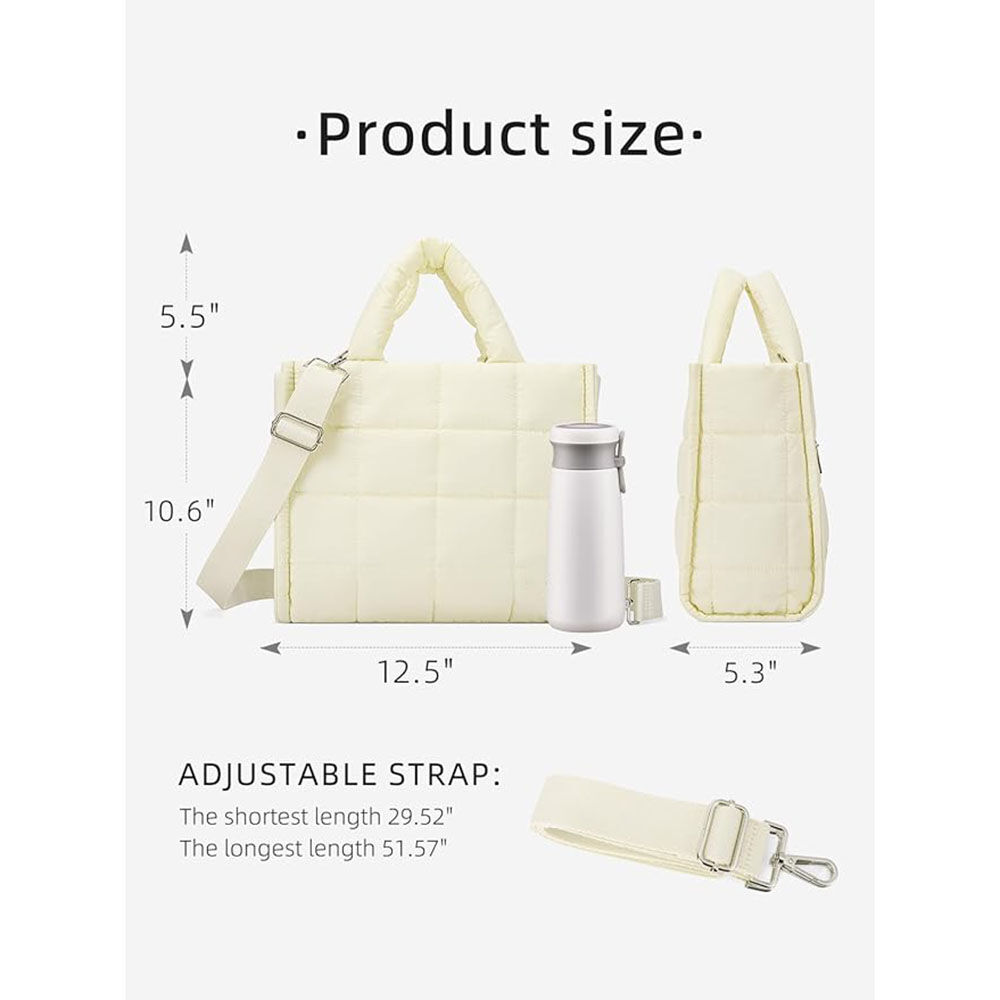 Veluna Shoulder Bag, Nylon Veluna Crossbody Shoulder Bag Solid Color Large Capacity For Women