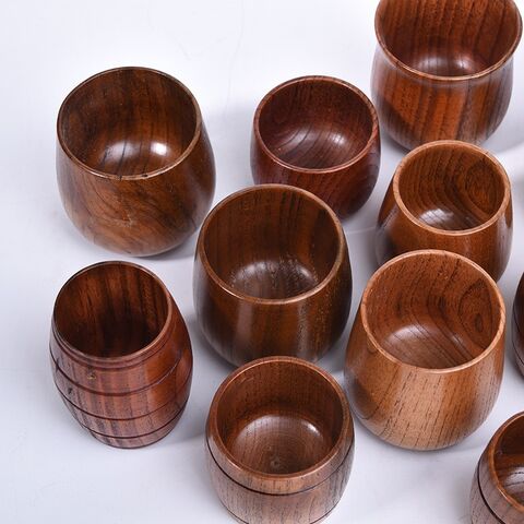 Tazas de madera al por mayor para B2B - Ideales para personalizar y revender