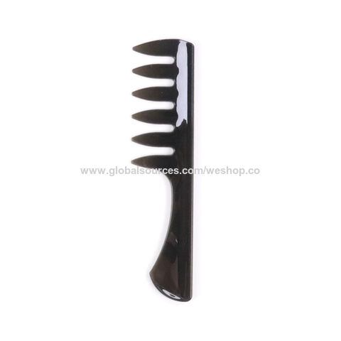 Pentes de cabelo 2025 populares com logotipo personalizado para barbeiro profissional, salão de beleza, galvanoplastia, modelagem de cabelo texturizado com cabeça de óleo, pente de dentes largos para mim