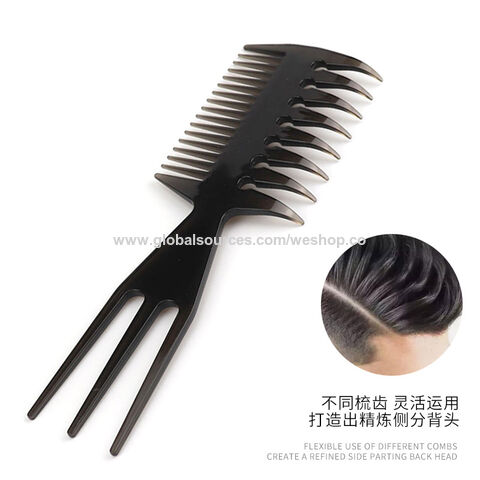Pentes de cabelo 2025 populares com logotipo personalizado para barbeiro profissional, salão de beleza, galvanoplastia, modelagem de cabelo texturizado com cabeça de óleo, pente de dentes largos para mim