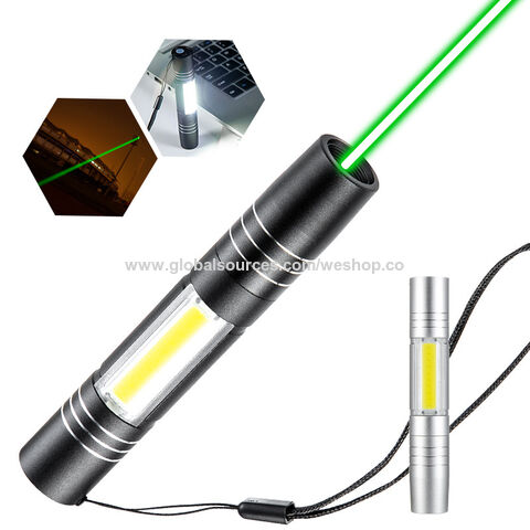 Neuartige Leuchten COB Grüner Laser LED Taschenlampe für Konferenzen Fahrschule Indikator Laserlicht