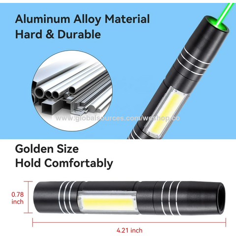 Neuartige Leuchten COB Grüner Laser LED Taschenlampe für Konferenzen Fahrschule Indikator Laserlicht