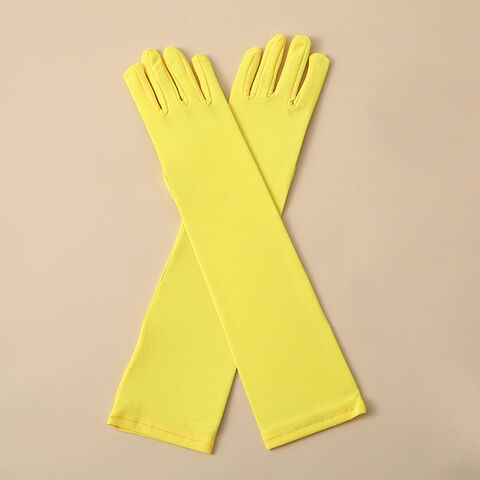 Guantes de Seda de Leche para Exteriores, Guantes de Fiesta de Halloween, 100 cm