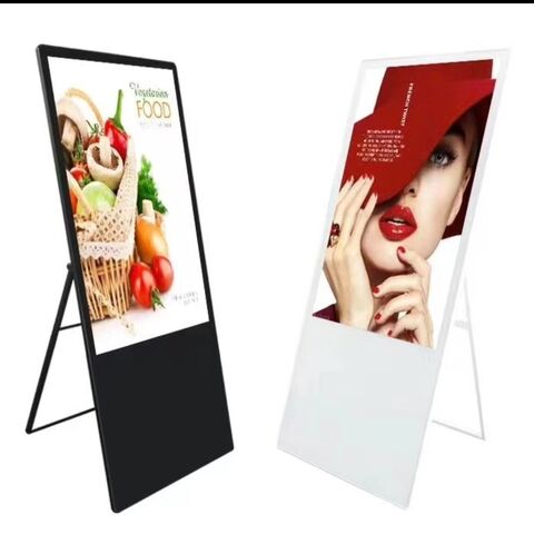 Panneaux d'Affichage Numérique Intérieur 4K pour Menus, Écrans LCD Numériques pour Magasins de Détail, Affichage Numérique Portable pour Restaurants