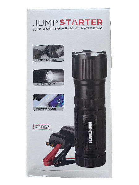 12V Jump starter flashlight power bank 10000mAh portable car booster lithium ion battery emergency supplier