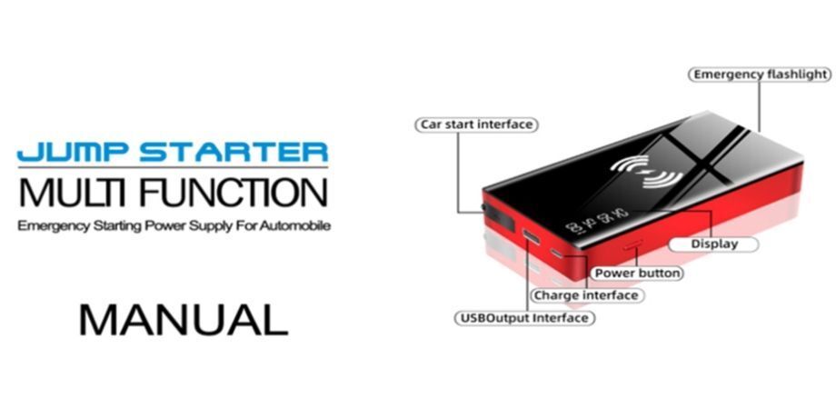 12V Jump Starter 10000mAh portable car lithium battery booster starter power bank in emergency tool supplier